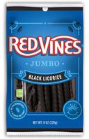 Red Vines Black Licorice Twists - 8 oz. bag, 12 per case
