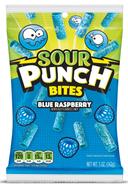 Sour Punch Bites Blue Raspberry Candy, 5 Ounce -- 12 per case