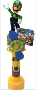 Frankford Mario Assorted Candy Fans, 0.35 Ounce -- 72 per case.