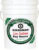 Kikkoman Less Sodium Soy Sauce, 5 Gallon.