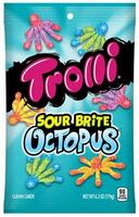 Trolli Sour Brite Octopus Gummi Candy, 6.3 Ounce -- 8 per case.
