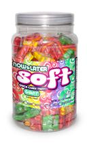 Now and Later Soft Chew Taffy Giant Assorted Candy Jar, 38.1 Ounce -- 6 per case.