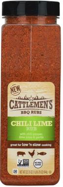 Cattlemens Chili Lime Rub, 22.75 Ounce -- 6 per case