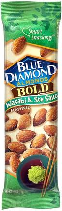 Blue Diamond Almonds Bold Wasabi and Soy Sauce Almonds, 1.5 Ounce -- 144 per case