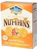 Blue Diamond Cheddar Cheese Nut Thins Cracker, 4.25 Ounce -- 12 per case