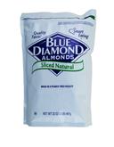 Blue Diamond Sliced Natural Almond, 2 Pound -- 4 per case.