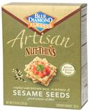 Blue Diamond Artisan Sesame Seed Nut Thins Cracker, 4.25 Ounce -- 12 per case