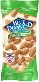 Blue Diamond Whole Natural Almonds, 4 Ounce -- 72 per case