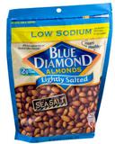 Blue Diamond Low Sodium Lightly Salted Almonds, 25 Ounce -- 6 per case