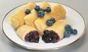 Old Fashioned Kitchen Lacy Leaf Blueberry Blintz, 2.25 Ounce -- 144 per case.