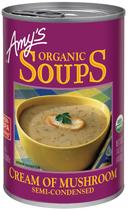 Amys Organic Cream of Mushroom Soup, 14.1 Ounce -- 12 per case.