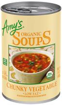 Amys Organic Chunky Vegetable Soup, 14.3 Ounce -- 12 per case.