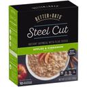 Better Oats Steel Cut Apples and Cinnamon Instant Oatmeal, 12.3 Ounce -- 6 per case