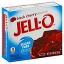 Jello Black Cherry Gelatin Dessert, 0.3 Ounce -- 24 per case.
