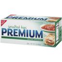 Kraft Nabisco Premium Saltine Cracker - Unsalted TOP, 16 Ounce -- 12 per case.