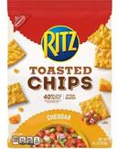 Ritz Cheddar Toasted Chips, 8.1 Ounce -- 6 per case.