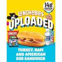 Lunchables Uploaded Turkey Ham and American Sub Sandwich Meal Kit, 15.46 Ounce -- 6 per case
