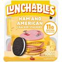 Lunchables Ham and American Cracker Stackers, 3.2 Ounce -- 16 per case