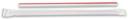 D and W Fine Pack Wrapped Giant Straws with Red Stripe, 7.75 inch -- 7500 per case.