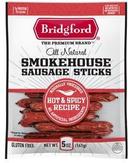 Bridgford Natural Style Hot and Spicy Smokehouse Sausage Sticks, 5 Ounce -- 8 per case