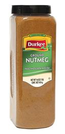 Durkee Ground Nutmeg - 16 oz. container, 6 per case