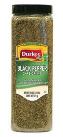 Durkee Cafe Grind Black Pepper - 18 oz.. container, 6 per case