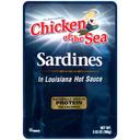 Chicken of the Sea Sardines in Louisiana Hot Sauce, 3.53 Ounce -- 36 per case.