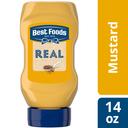 Best Foods Real Yellow Mustard, 14 Ounce Squeeze Bottle -- 12 Per Case