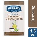 Hellmann's Classics Balsamic Vinaigrette Salad Dressing Portion Control Sachets, 1.5 ounce -- 102 per case
