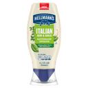 Hellmanns Italian Herb and Garlic Mayonnaise Dressing, 11.5 Fluid Ounce -- 8 per case