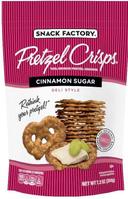Pretzel Crisps Cinnamon Sugar Pretzel Cracker, 7.2 Ounce -- 12 per case.