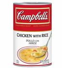 Campbells Condensed Chicken Soup w/ Rice - 50 oz. can, 12 per case