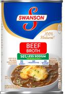 Swanson 50 Percent Low Sodium Beef Broth, 14.5 Ounce -- 24 per case