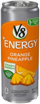 V8 Plus Energy Orange Pineapple Juice Drink Blend, 11.5 Fluid Ounce -- 12 per case