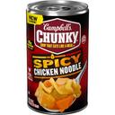Campbells Chunky Spicy Chicken Noodle Soup, 18.6 Ounce -- 12 per case