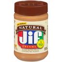 Jif Natural Creamy Peanut Butter, 28 Ounce -- 10 per case.