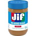 Jif No Added Sugar Peanut Butter, 15.5 Ounce -- 12 per case
