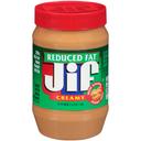 Jif Reduced Fat Creamy Peanut Butter, 40 Ounce -- 8 per case.