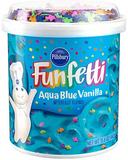 Pillsbury Funfetti Aqua Blue Vanilla Frosting, 15.6 Ounce -- 8 per case