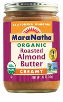 Maranatha Organic Roasted Creamy Almond Butter, 12 Ounce -- 6 per case.