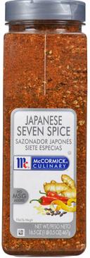 McCormick Culinary Japanese Seven Spice Seasoning, 16.5 Ounce Bottle -- 6 per case