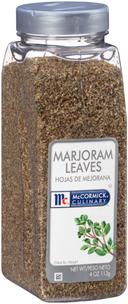 McCormick Culinary Marjoram Leaves, 4 oz. -- 6 per case