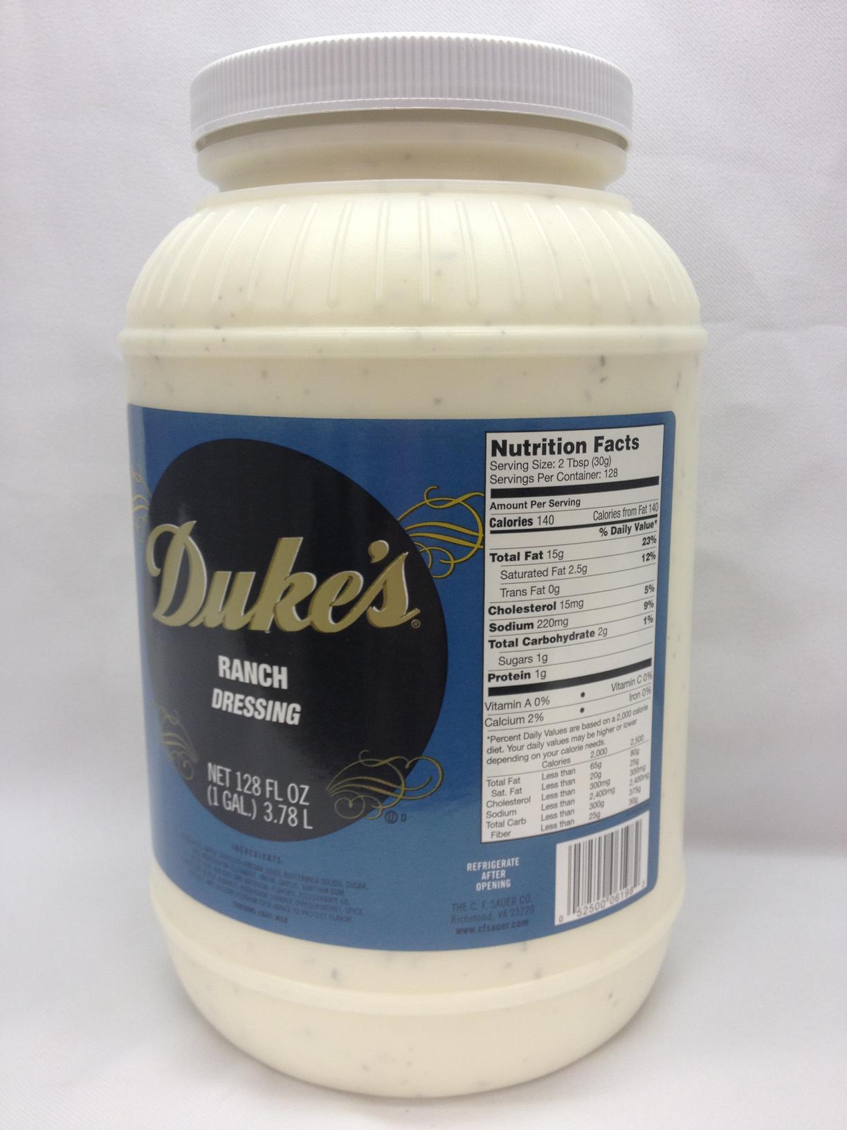 Dukes Ranch Dressing, 1 Gallon -- 4 per case