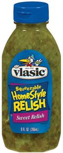Vlasic Homestyle Sweet Relish, 9 Fluid Ounce -- 8 per case.