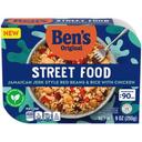 Bens Original Street Food Jamaican Jerk Style Red Beans and Rice with Chicken, 9 Ounce -- 6 per case