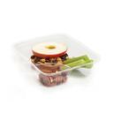 Par Pak Plastic Clear 2 Compartment Small Nacho Tray, 6.12 x 5.12 x 1.5 inch -- 500 per case.