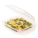 Par Pak Plastic 1 Compartment Hinged Lid Carryout Container, 8.81 x 7.56 x 1.75 inch -- 250 per case.
