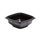 WNA Par Pack PETE Thermoform Black Small Square Bowl, 12 Ounce -- 500 per case.
