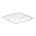 WNA Par Pack PETE Thermoform Clear Dome Lid for Medium Square Bowl -- 300 per case.