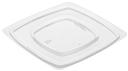 Par Pak Clear Medium Square Thermoform Pet Flat Lid Only -- 300 per case.